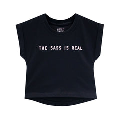 THE SASS IS REAL GIRLS TEE